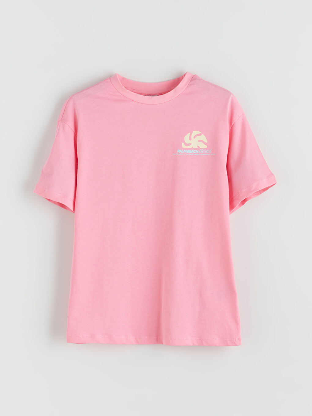 LCW Kids Crew Neck Floral Girls' T-Shirt -S5S664Z4-FNL