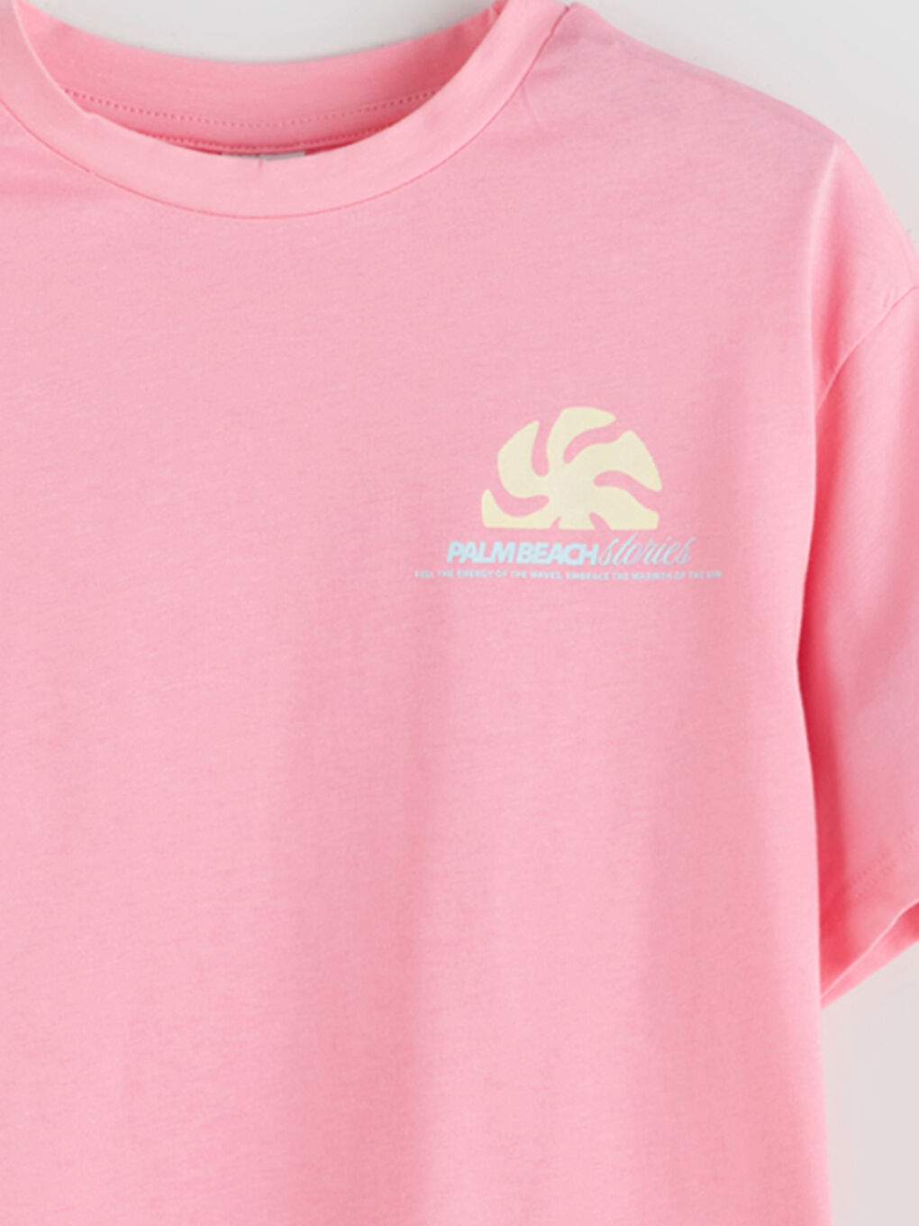 LCW Kids Crew Neck Floral Girls' T-Shirt -S5S664Z4-FNL