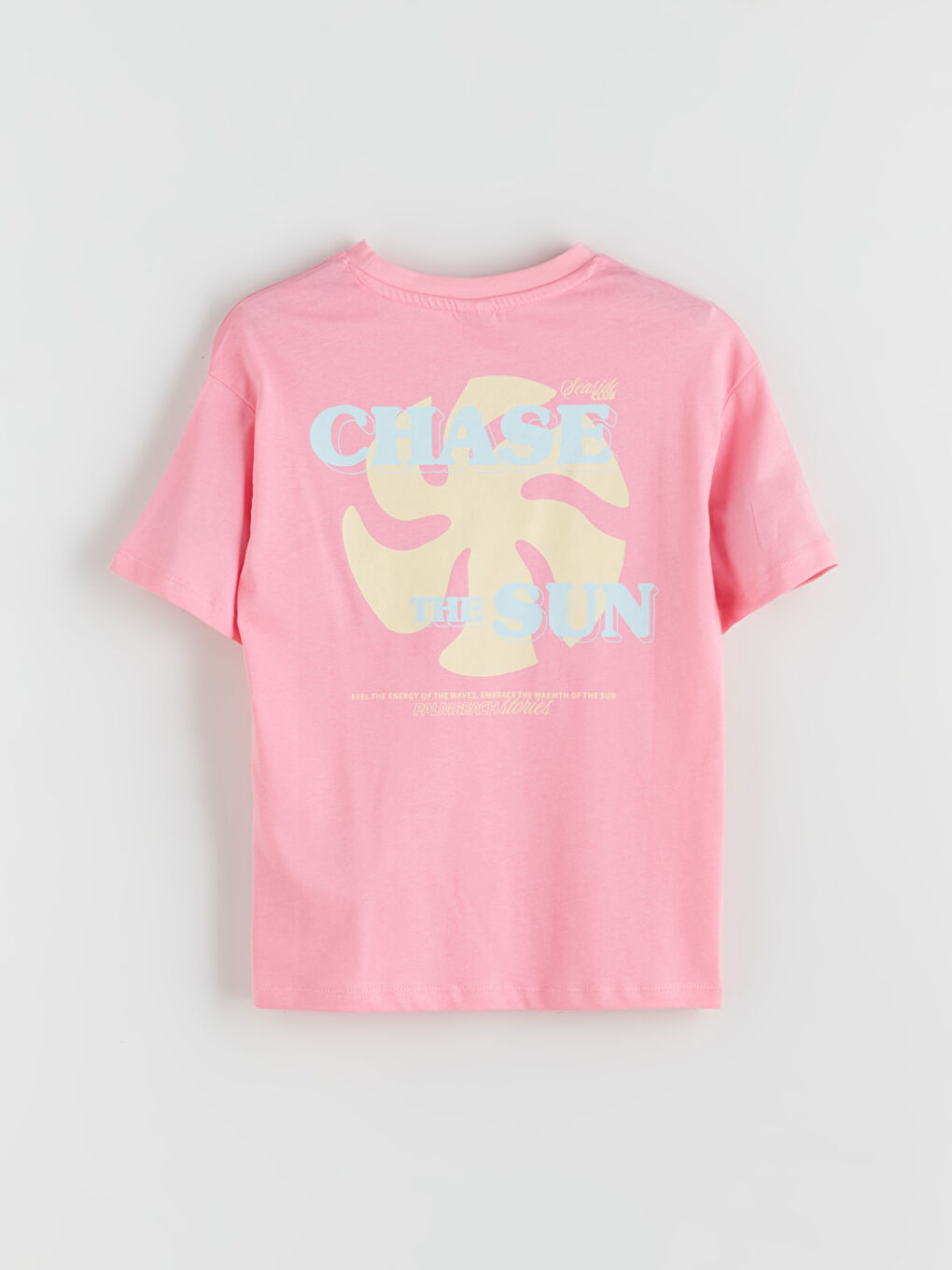 LCW Kids Crew Neck Floral Girls' T-Shirt -S5S664Z4-FNL