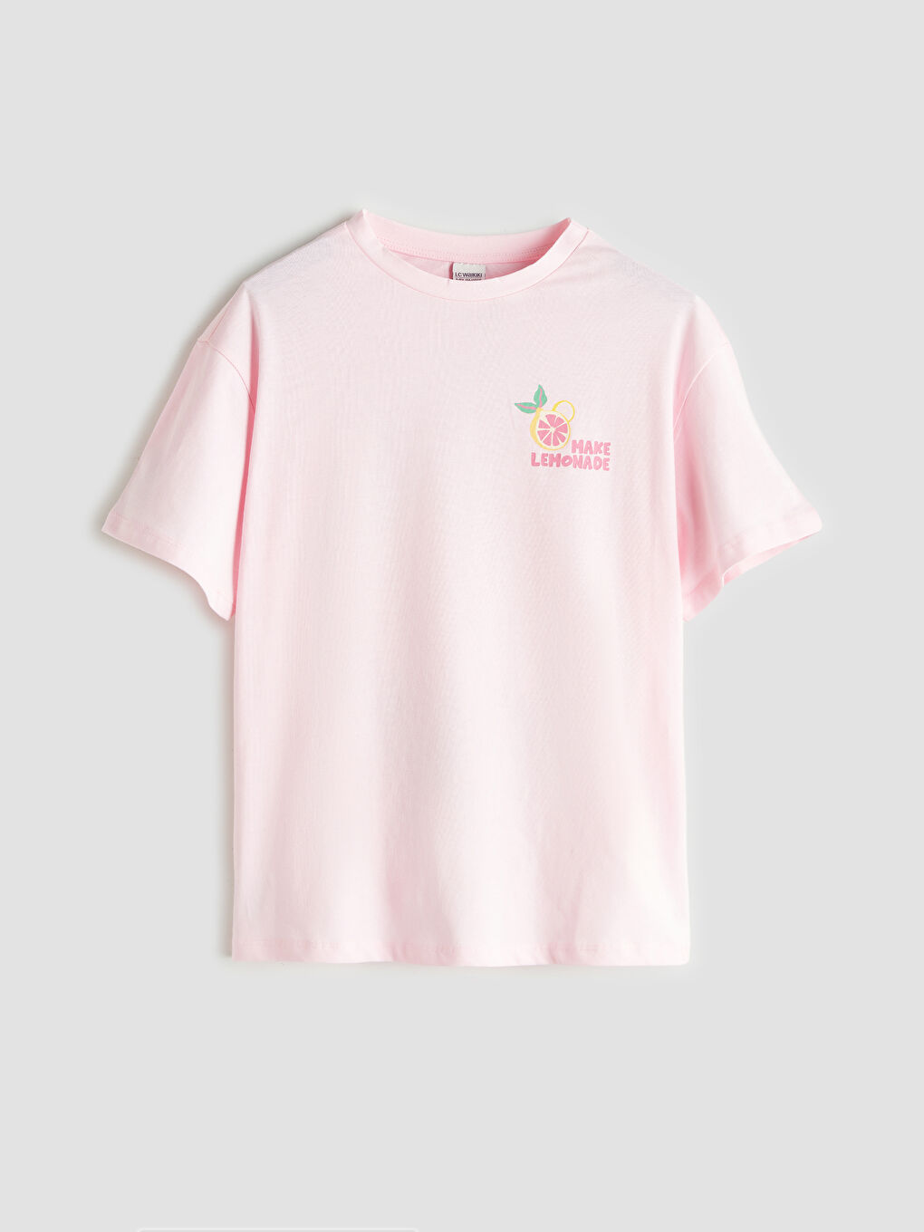 LCW Kids Crew Neck Floral Girls' T-Shirt -S5S664Z4-FYX