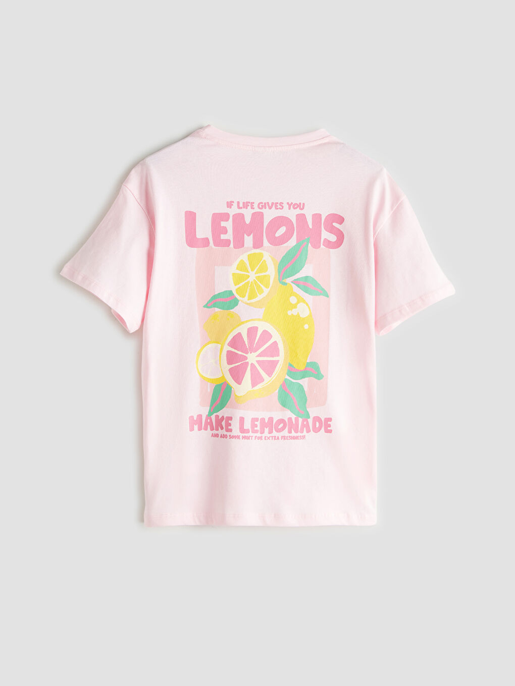 LCW Kids Crew Neck Floral Girls' T-Shirt -S5S664Z4-FYX