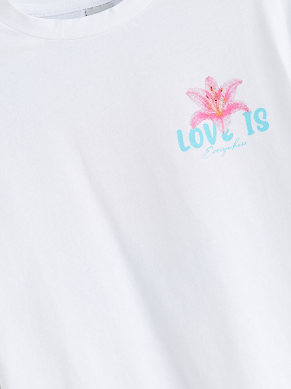 LCW Kids Crew Neck Floral Girls' T-Shirt -S5S664Z4-Q6K