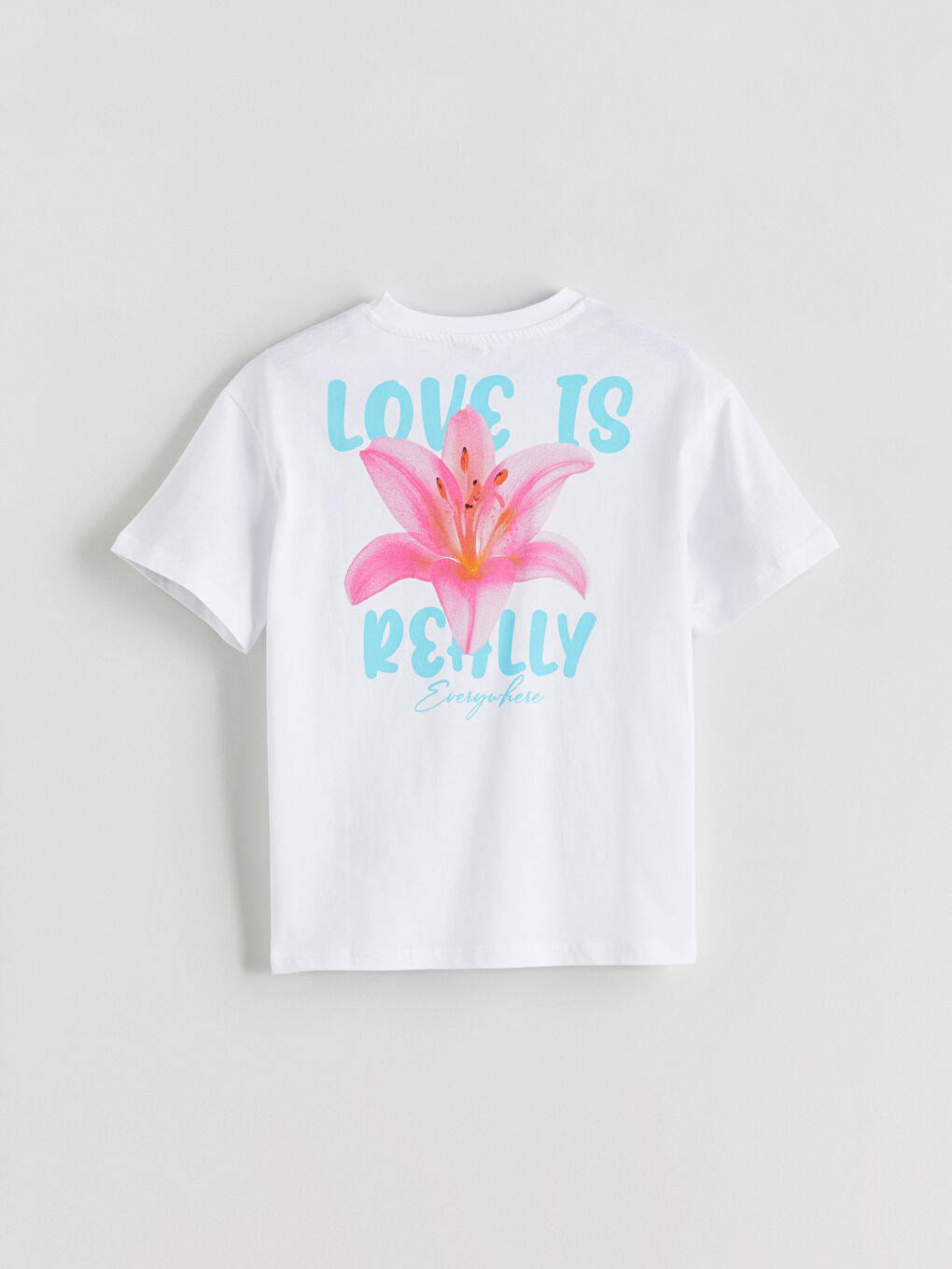 LCW Kids Crew Neck Floral Girls' T-Shirt -S5S664Z4-Q6K