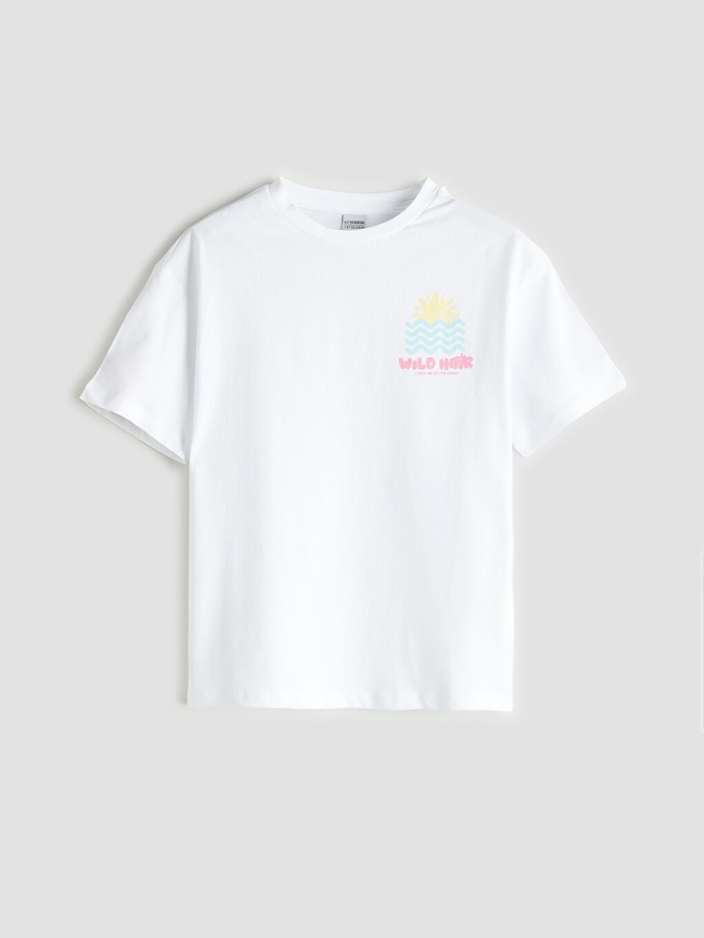 LCW Kids Crew Neck Floral Girls' T-Shirt -S5S664Z4-QVD