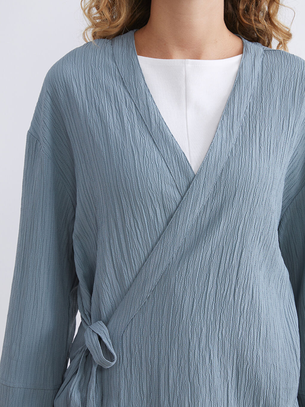 LCW Modest PLAVA Kimono Žena -S5S682Z8-1JX