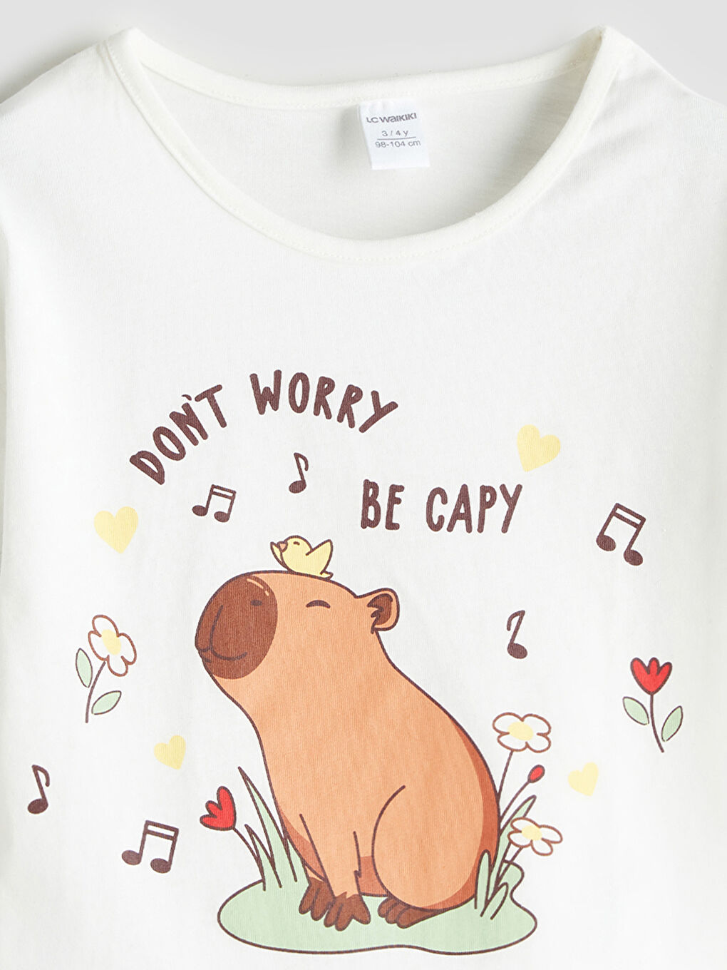 LCW Kids Crew Neck Printed Girls' T-Shirt -S5S718Z1-R9J