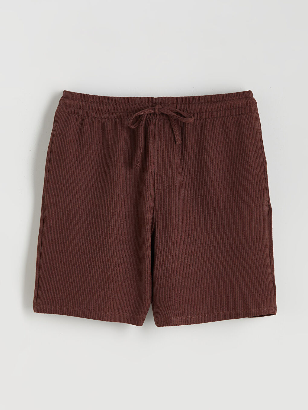 Bordo Standart Kalıp Erkek Şort-4