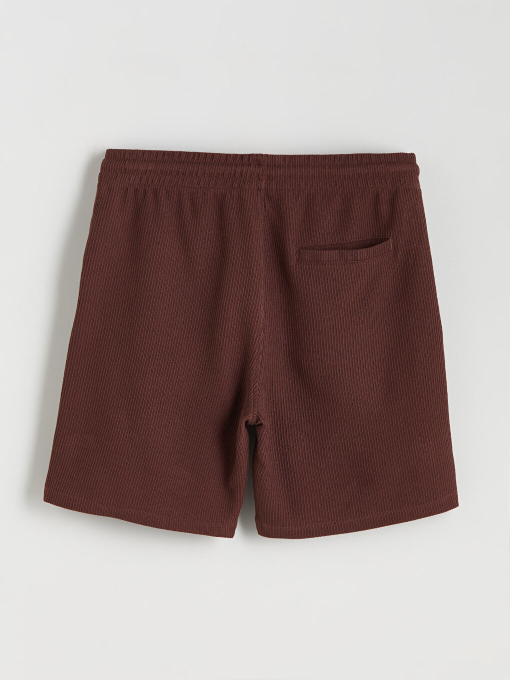 Bordo Standart Kalıp Erkek Şort-5