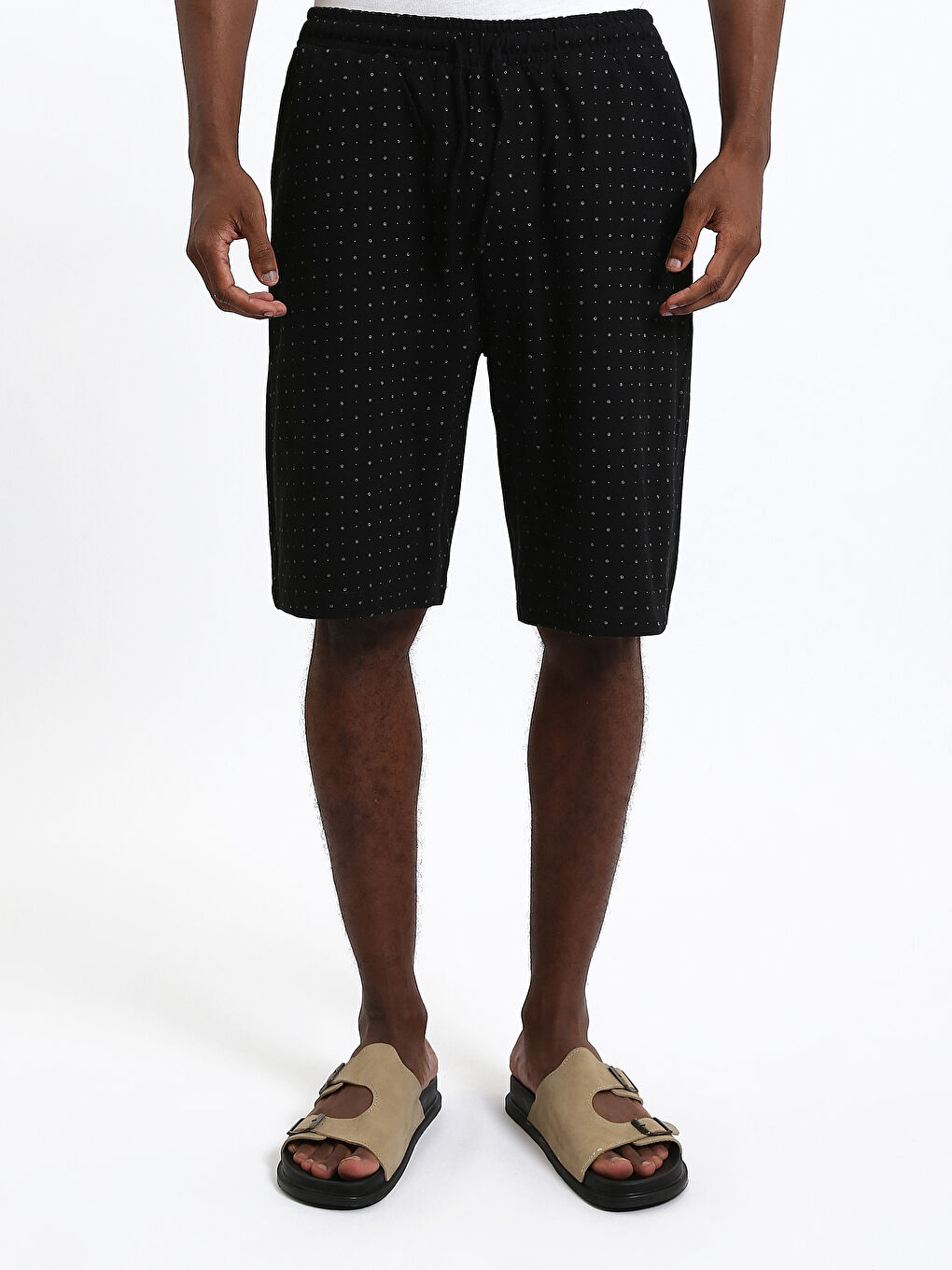 Standard Fit Men's Pyjama Bottom Shorts-1