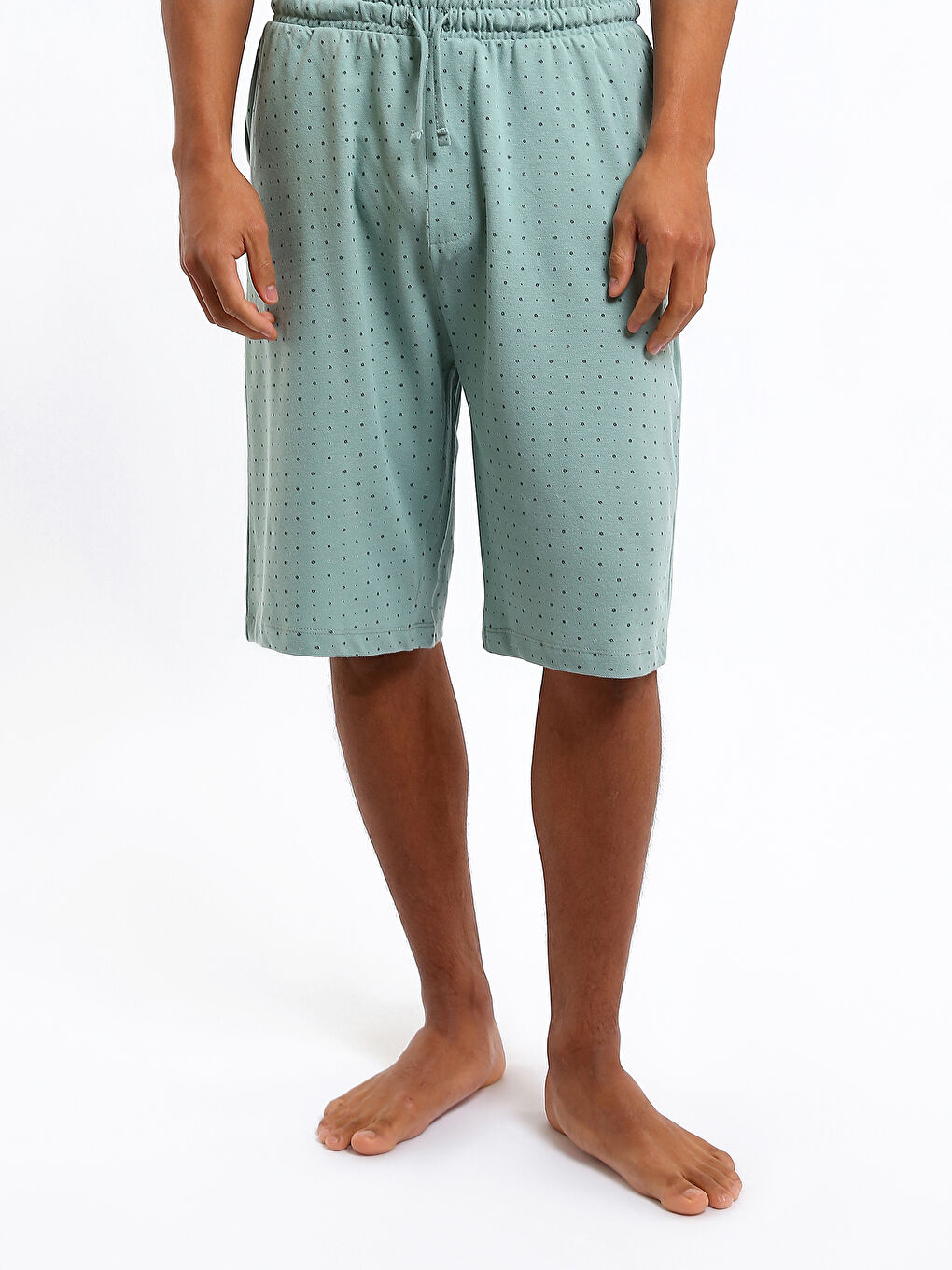 شورت بيجامة رجالي بقصة عادية-1