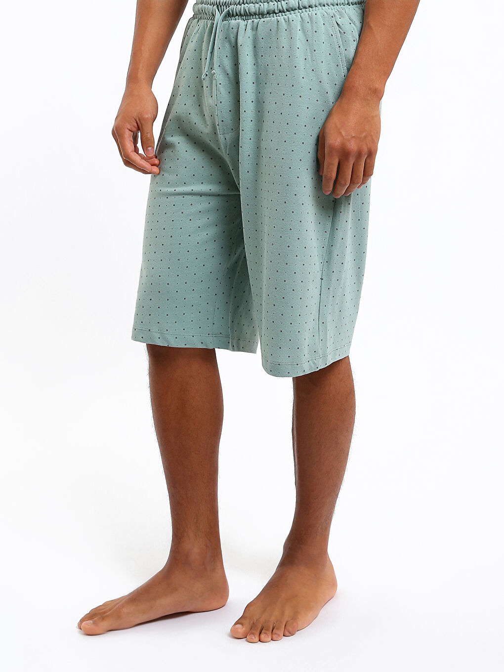 شورت بيجامة رجالي بقصة عادية-3
