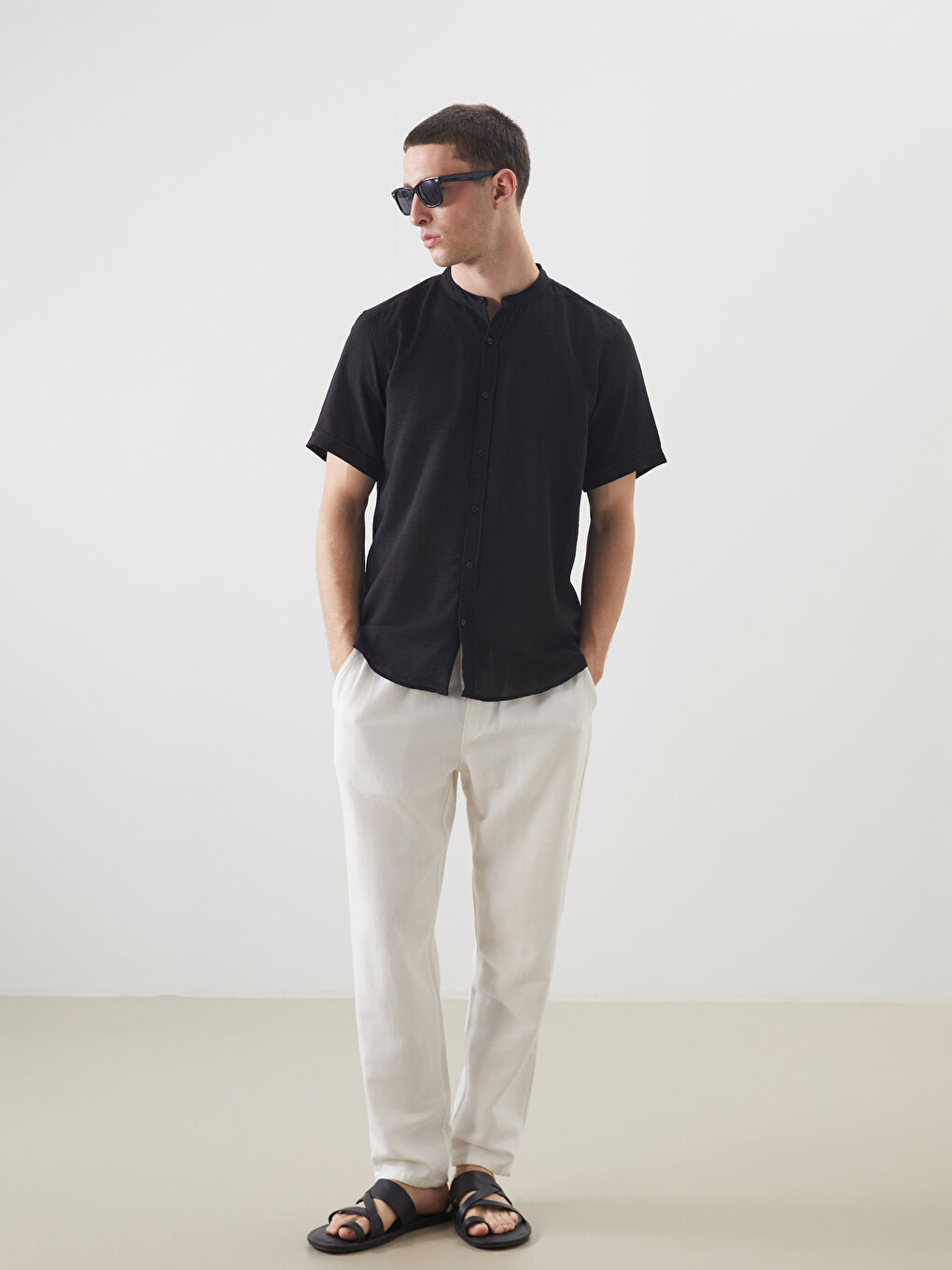LCW Vision Regular Fit Short Sleeve Men's Shirt -W5K320Z8-CVL
