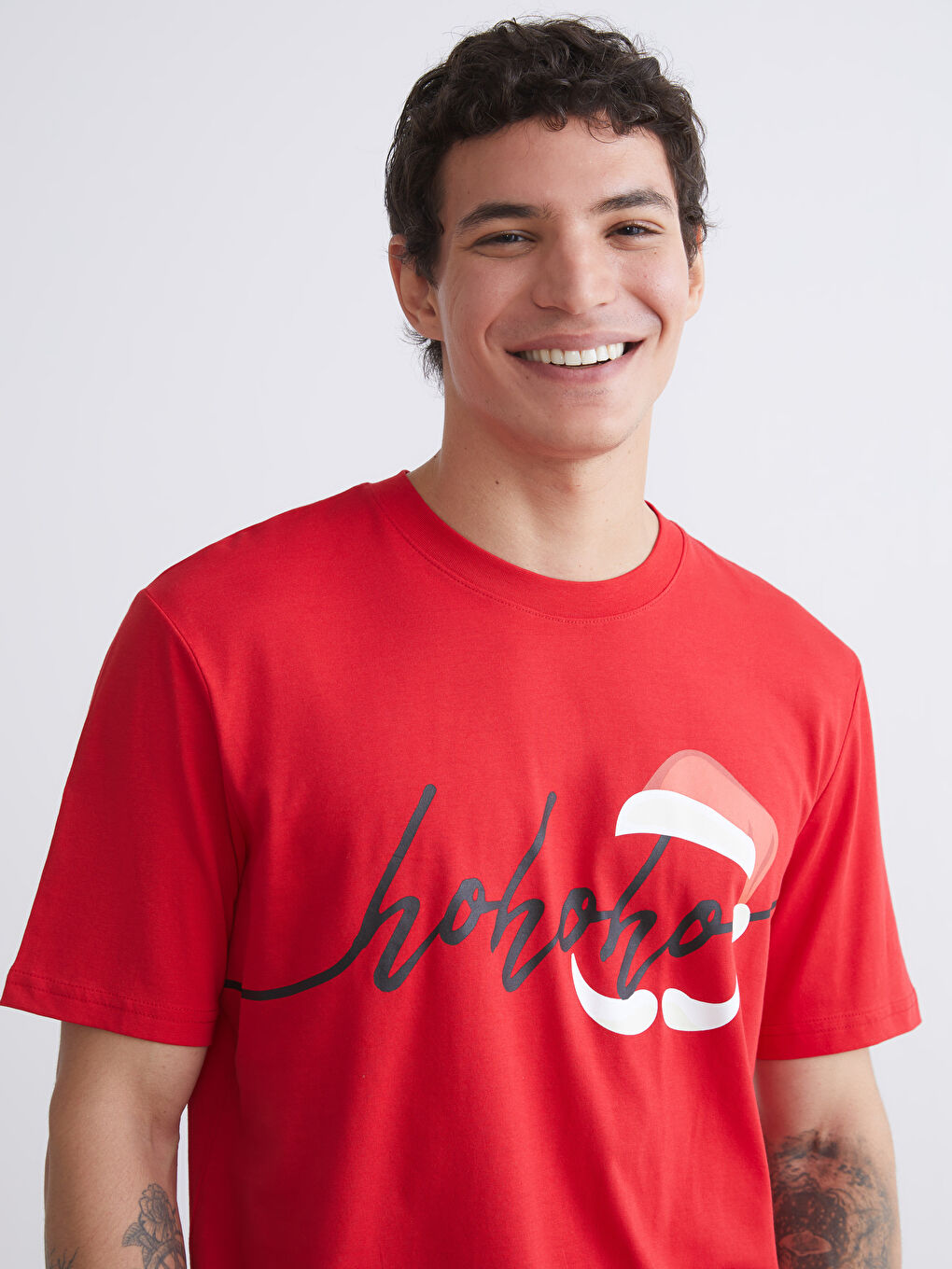 XSIDE Crew Neck Printed Jersey Men's T-Shirt -S5S753Z8-HPM