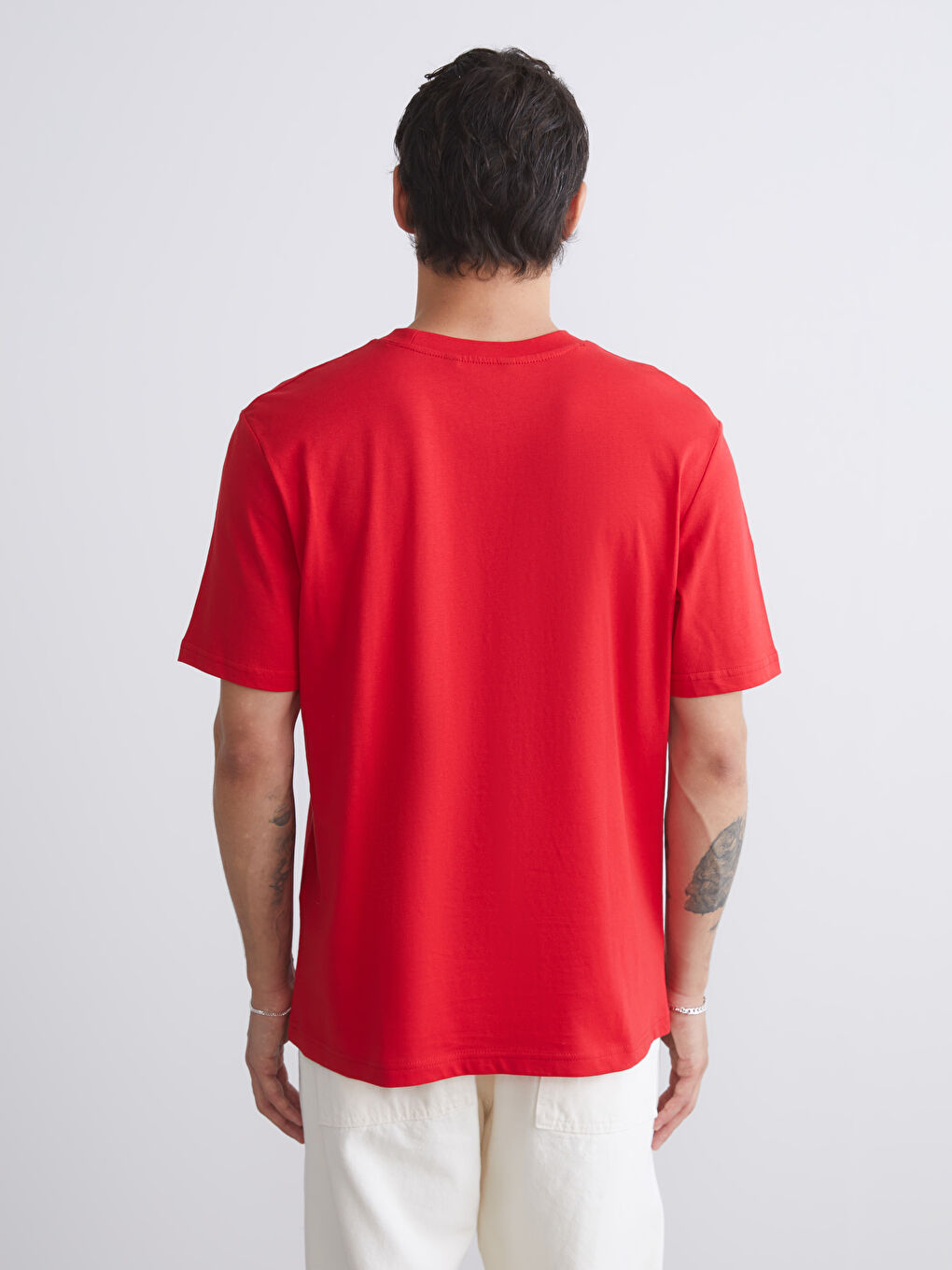 XSIDE Crew Neck Printed Jersey Men's T-Shirt -S5S753Z8-HPM