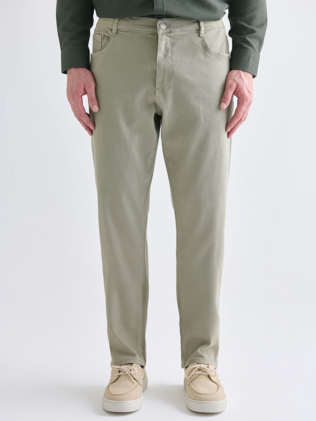 Yeşil 779 Regular Fit Erkek Jean Pantolon-1