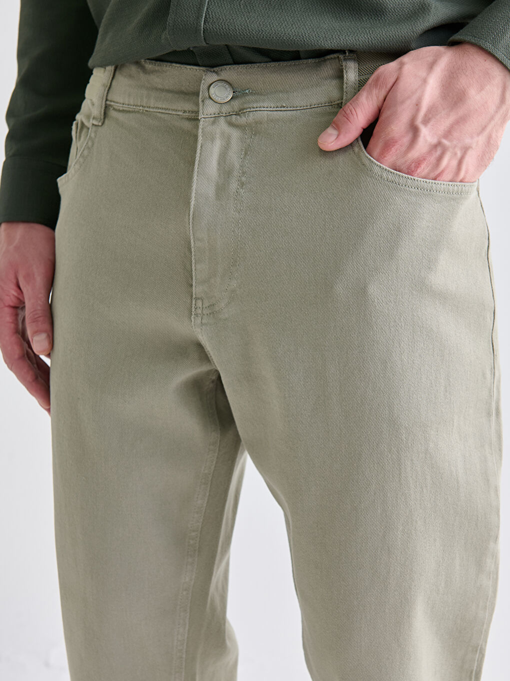 Yeşil 779 Regular Fit Erkek Jean Pantolon-2