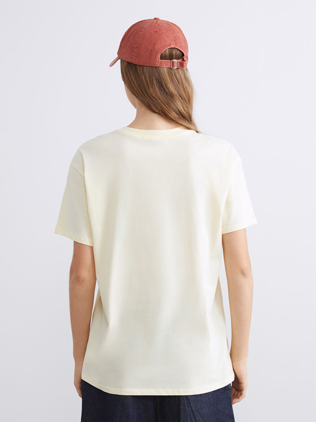 Crew Neck Printed Women's T-Shirt-3