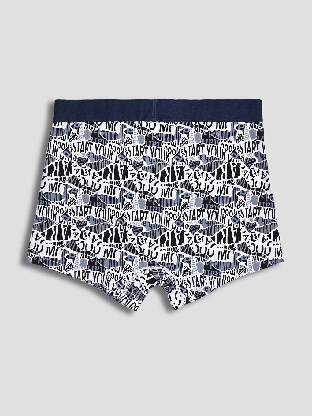 سراويل بوكسر قطن مطاطي بقصة عادية للرجال - ٣ قطع-6