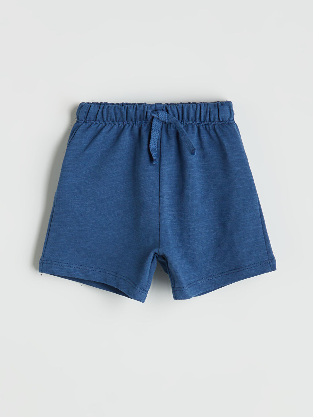 Lacivert Beli Lastikli Erkek Bebek Şort