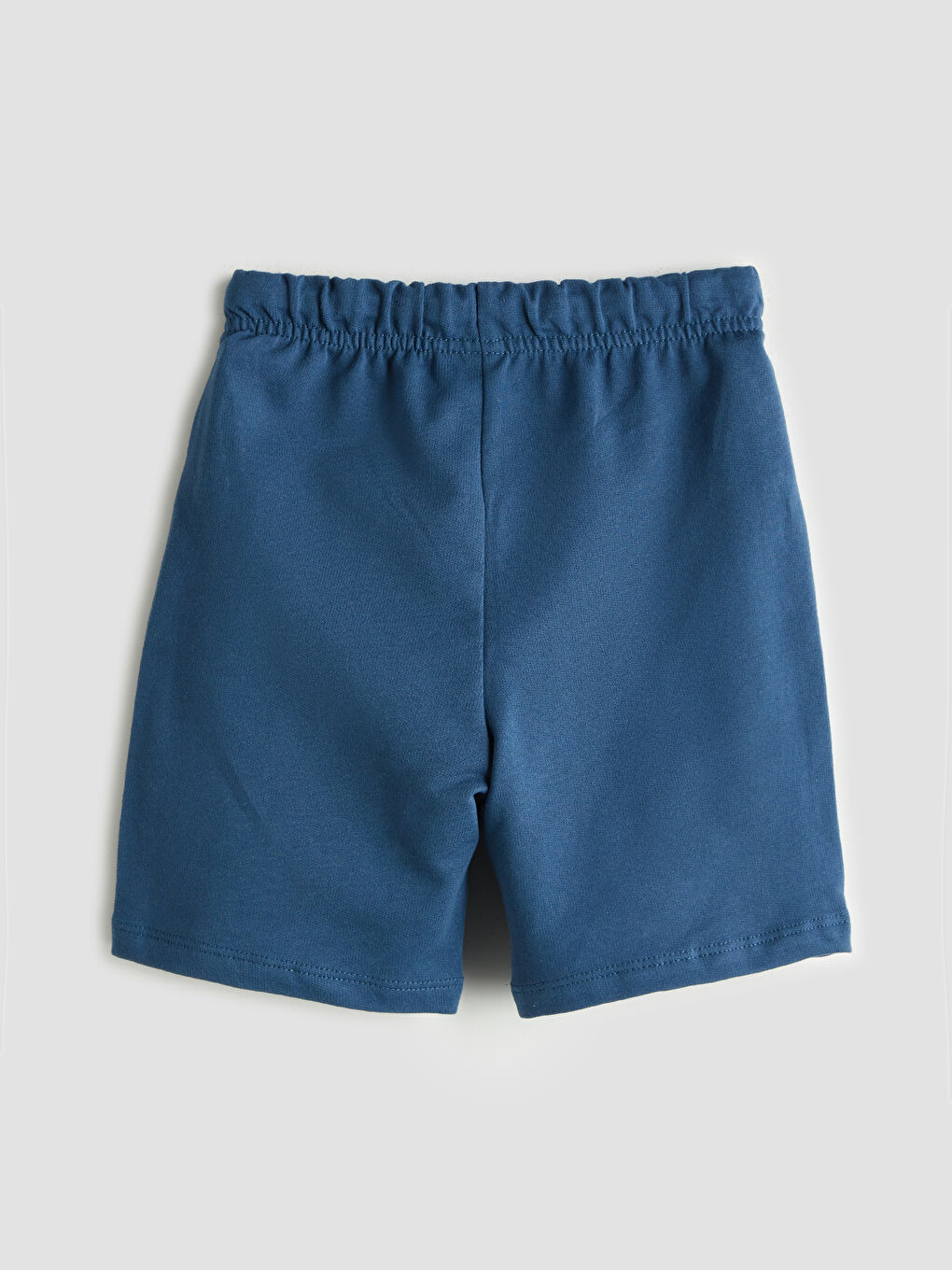 İndigo Beli Lastikli Erkek Çocuk Şort-1