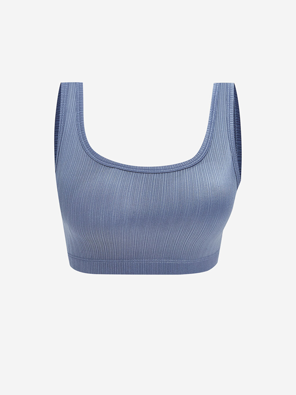 Mavi Balensiz Dolgusuz Düz Büstiyer