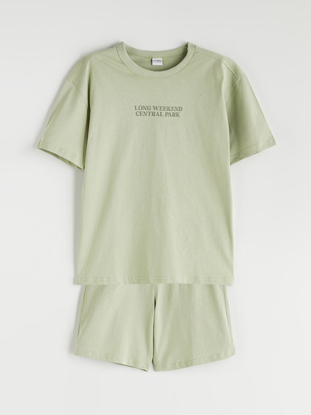 LCW Kids Crew Neck Boys' T-Shirt and Shorts -S5S859Z4-FHV