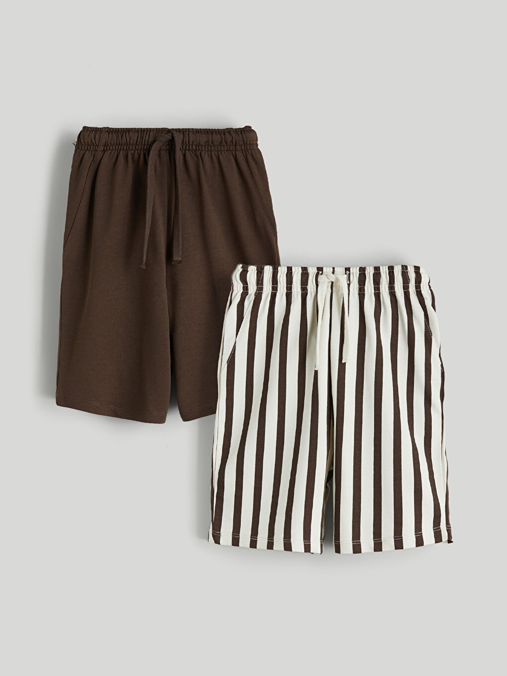 LCW Kids Elasticated Waist Boys' Shorts 2 Pack -S5S877Z1-Z7U