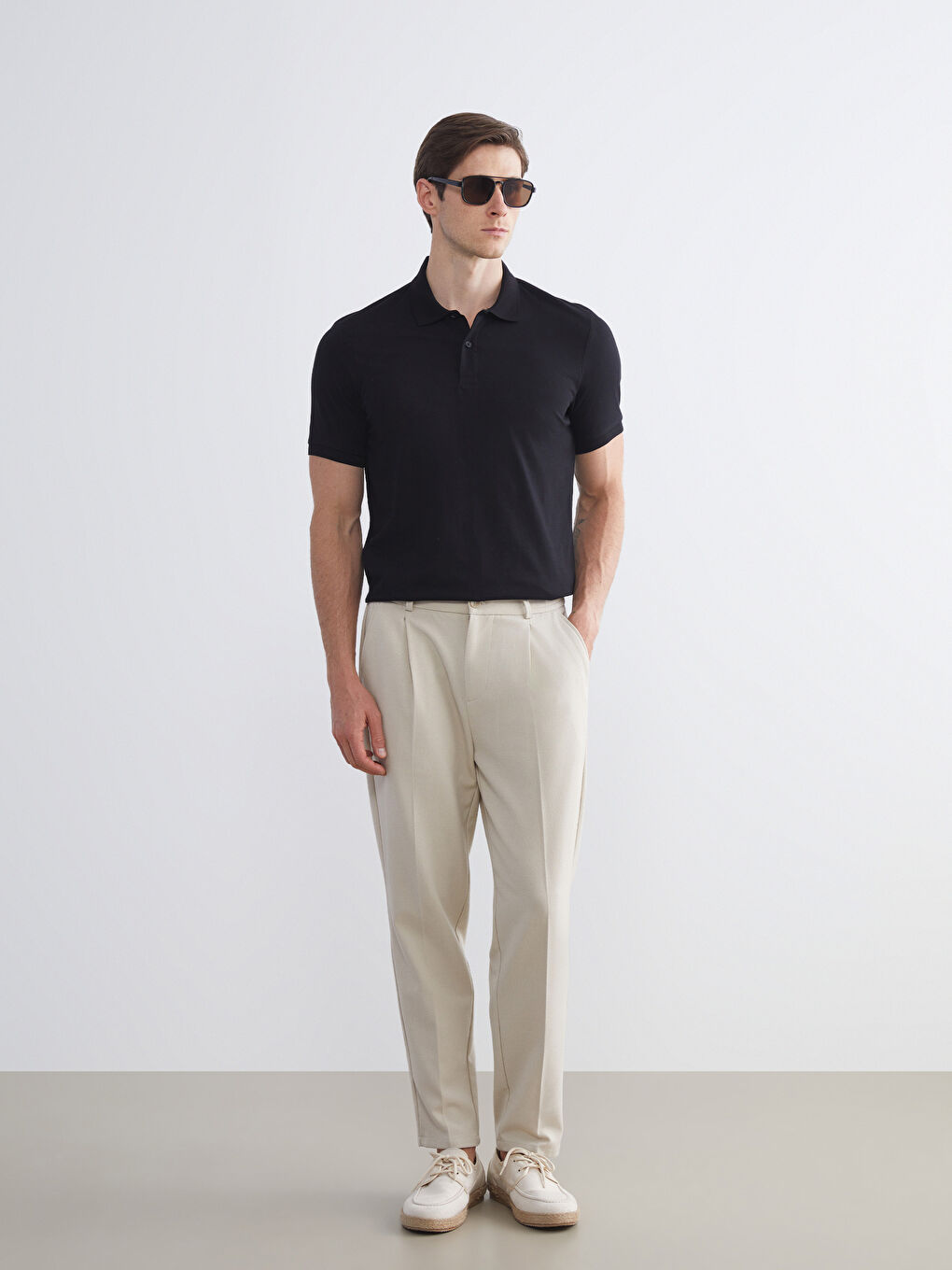 Polo Neck Jersey Men's T-Shirt-1