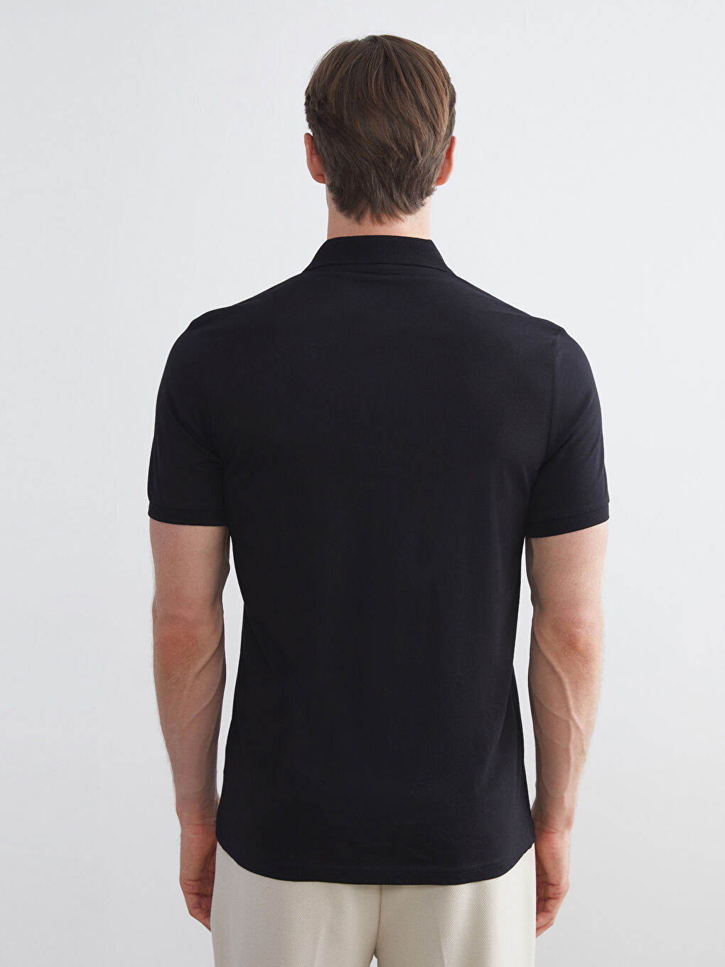Polo Neck Jersey Men's T-Shirt-3