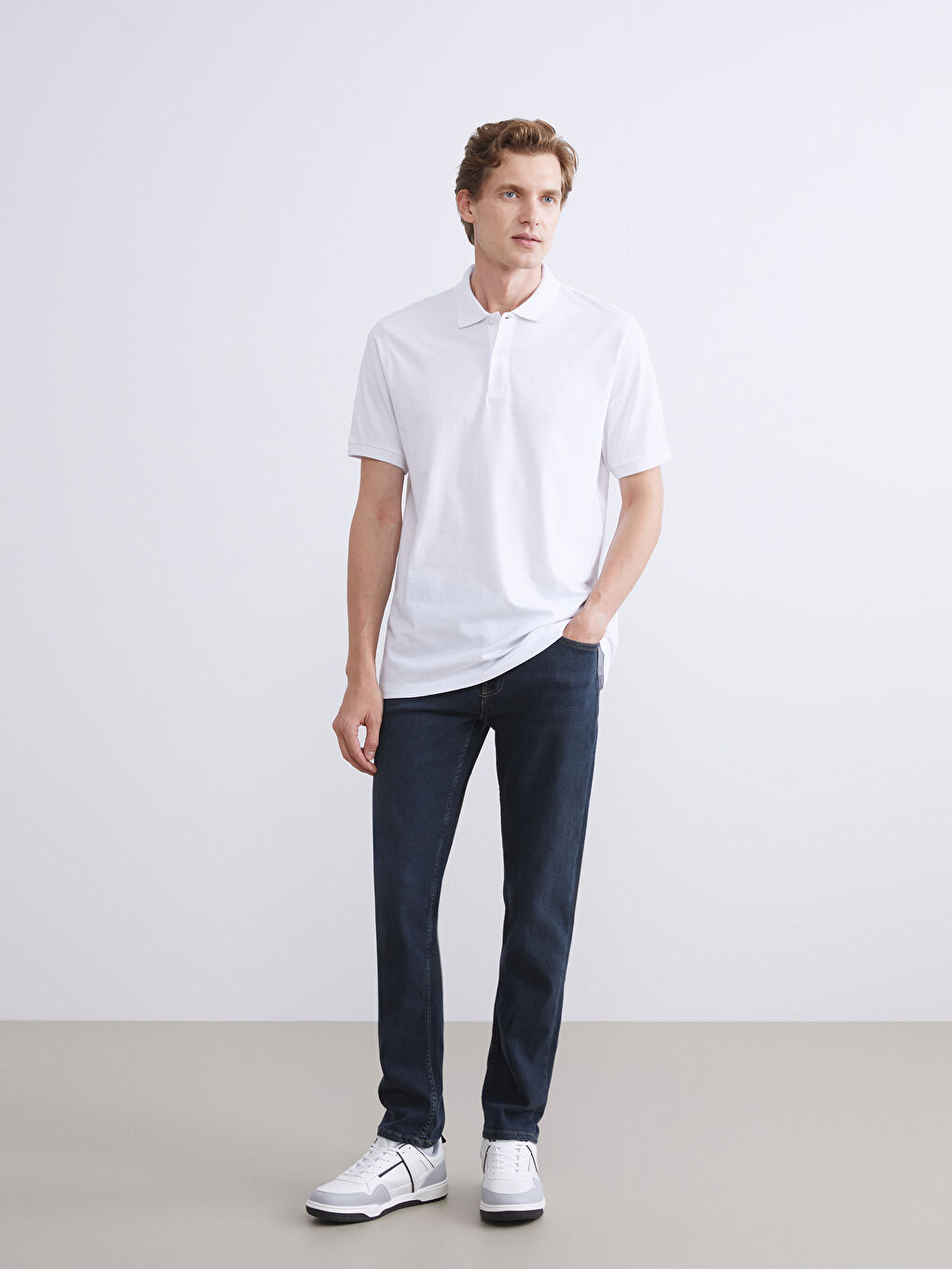 პოლო საყელო ჟერსის მაისური მამაკაცებისთვის-1