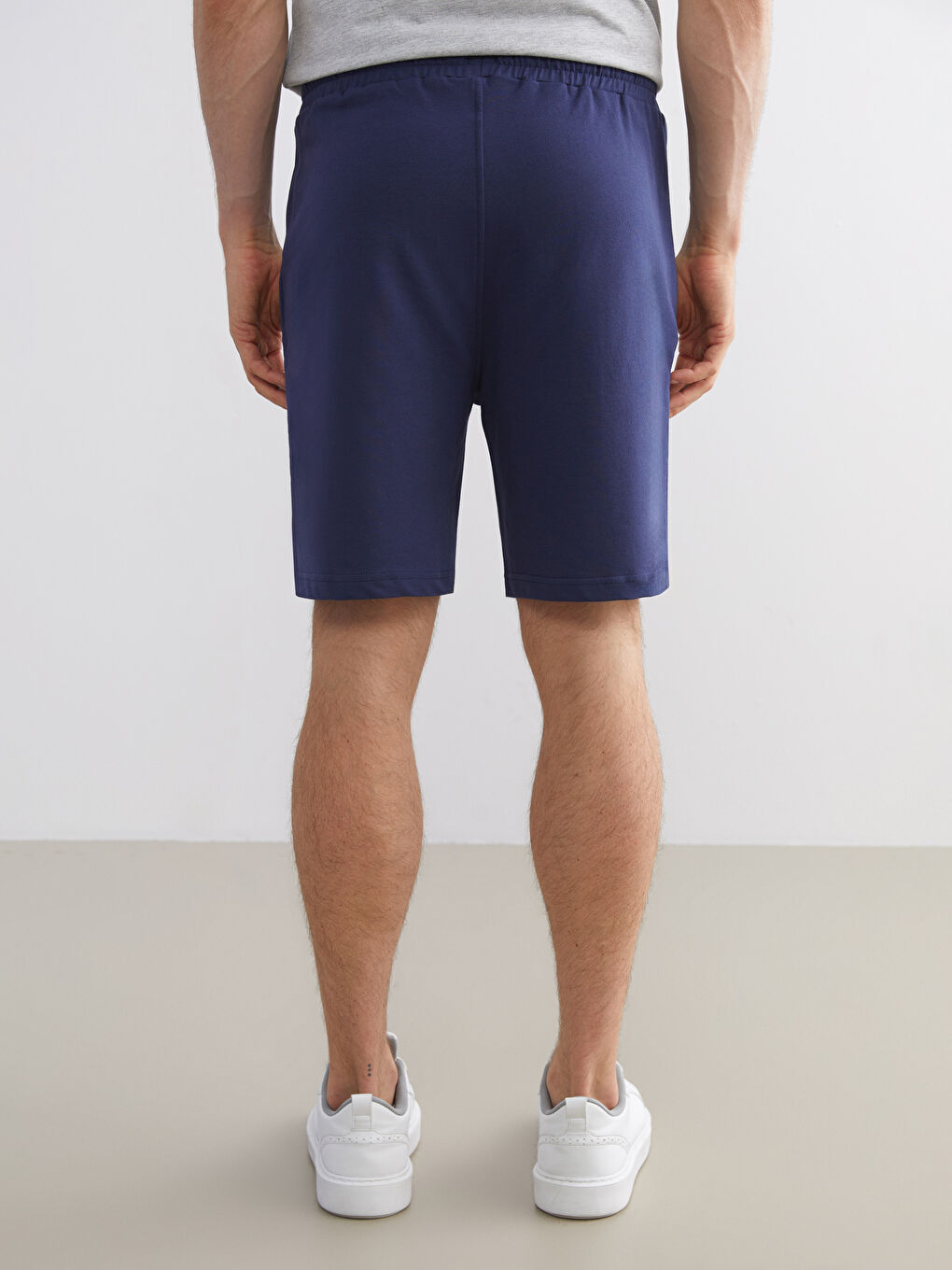 Lacivert Standart Kalıp Erkek Şort-3