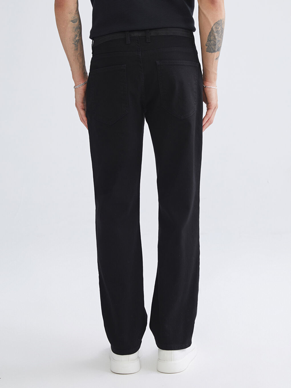 Siyah 790 Rahat Kalıp Erkek Jean Pantolon-3