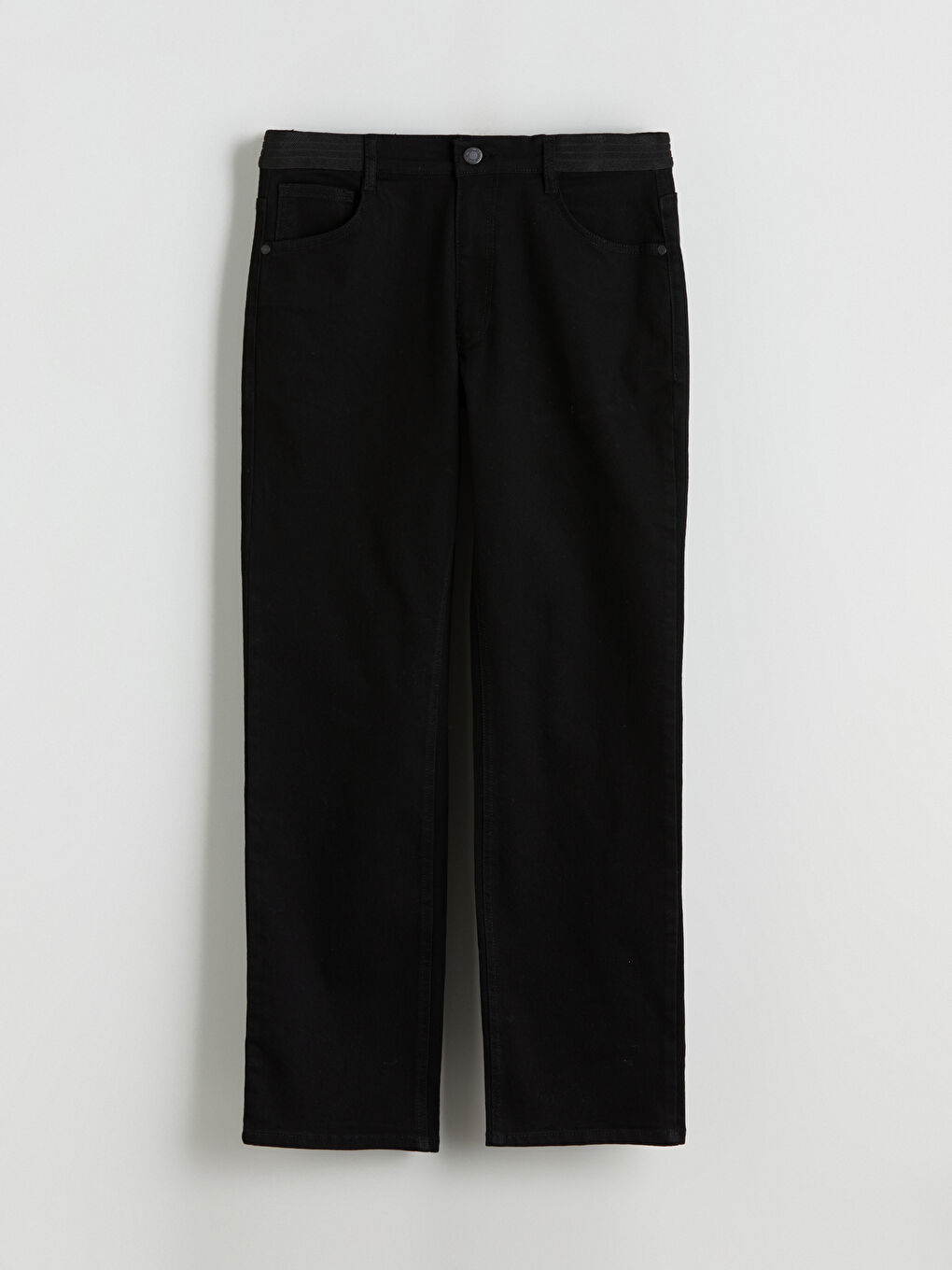 Siyah 790 Rahat Kalıp Erkek Jean Pantolon-4