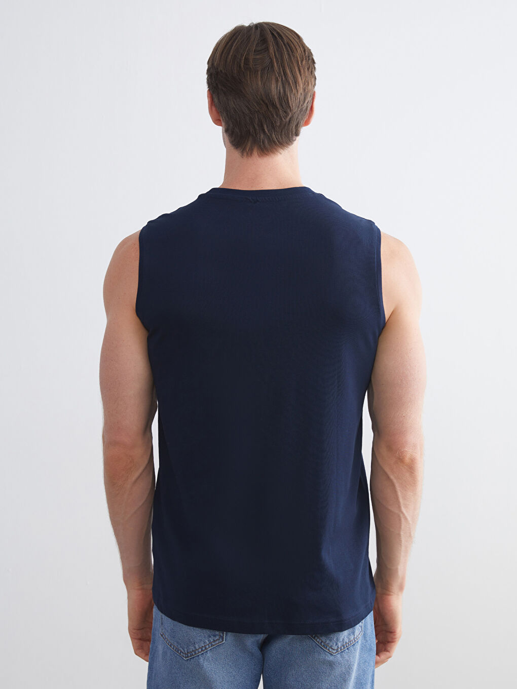 LCWAIKIKI Classic Crew Neck Printed Men's Sleeveless T-Shirt -S5S891Z8-DWP
