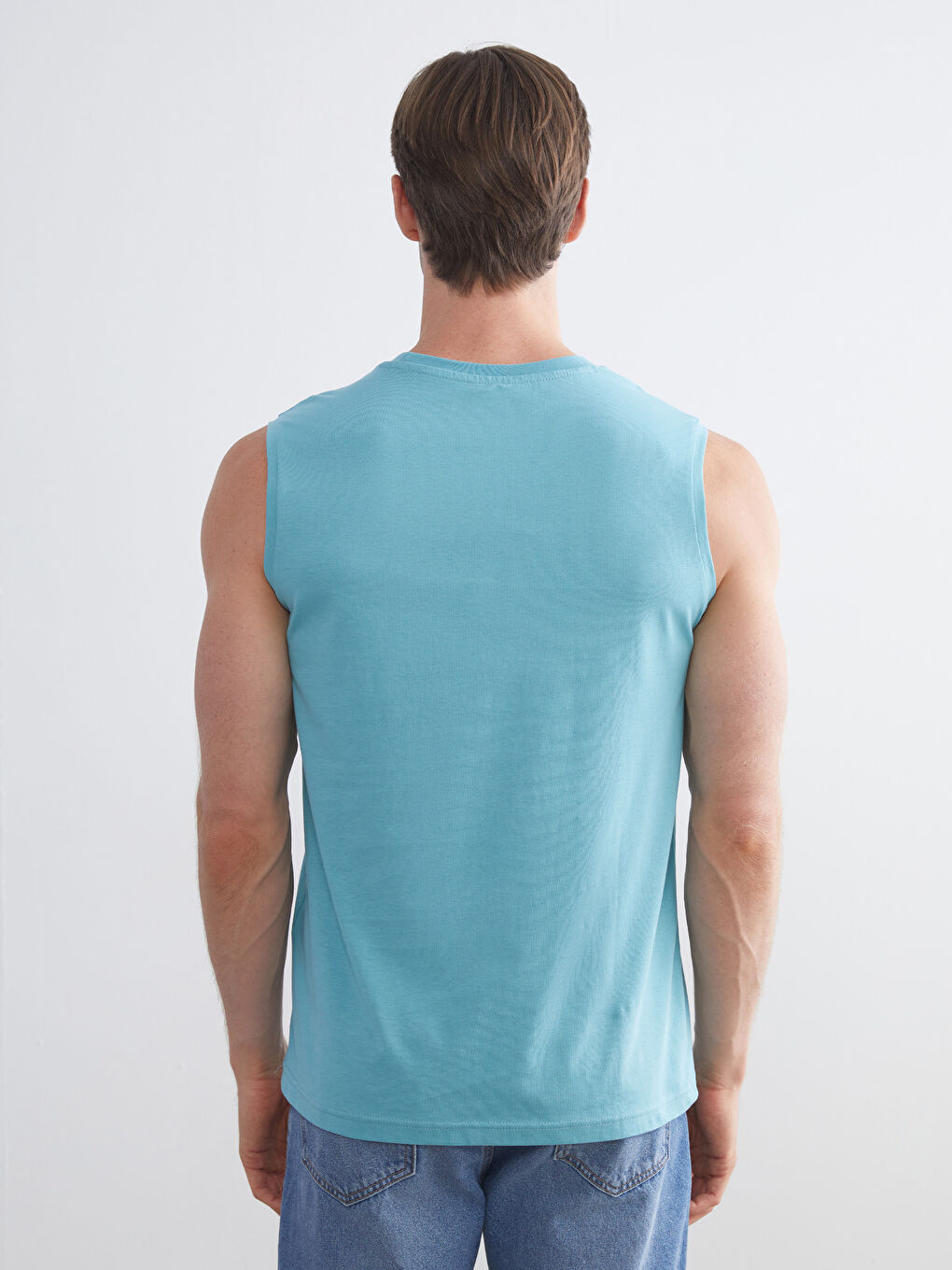LCWAIKIKI Classic Crew Neck Printed Men's Sleeveless T-Shirt -S5S891Z8-P5P