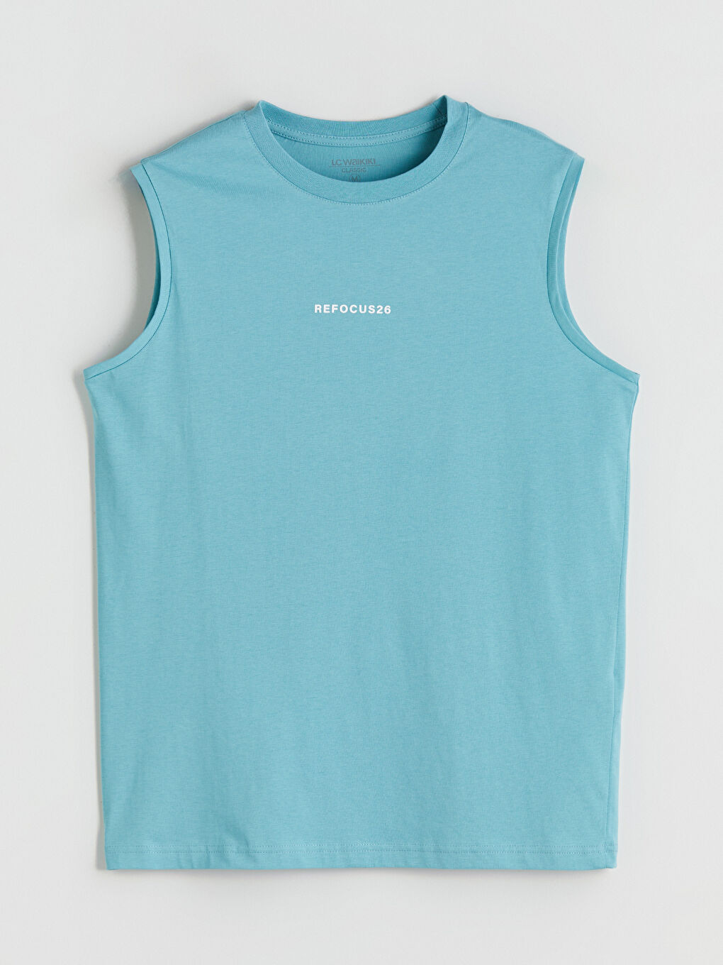 LCWAIKIKI Classic Crew Neck Printed Men's Sleeveless T-Shirt -S5S891Z8-P5P