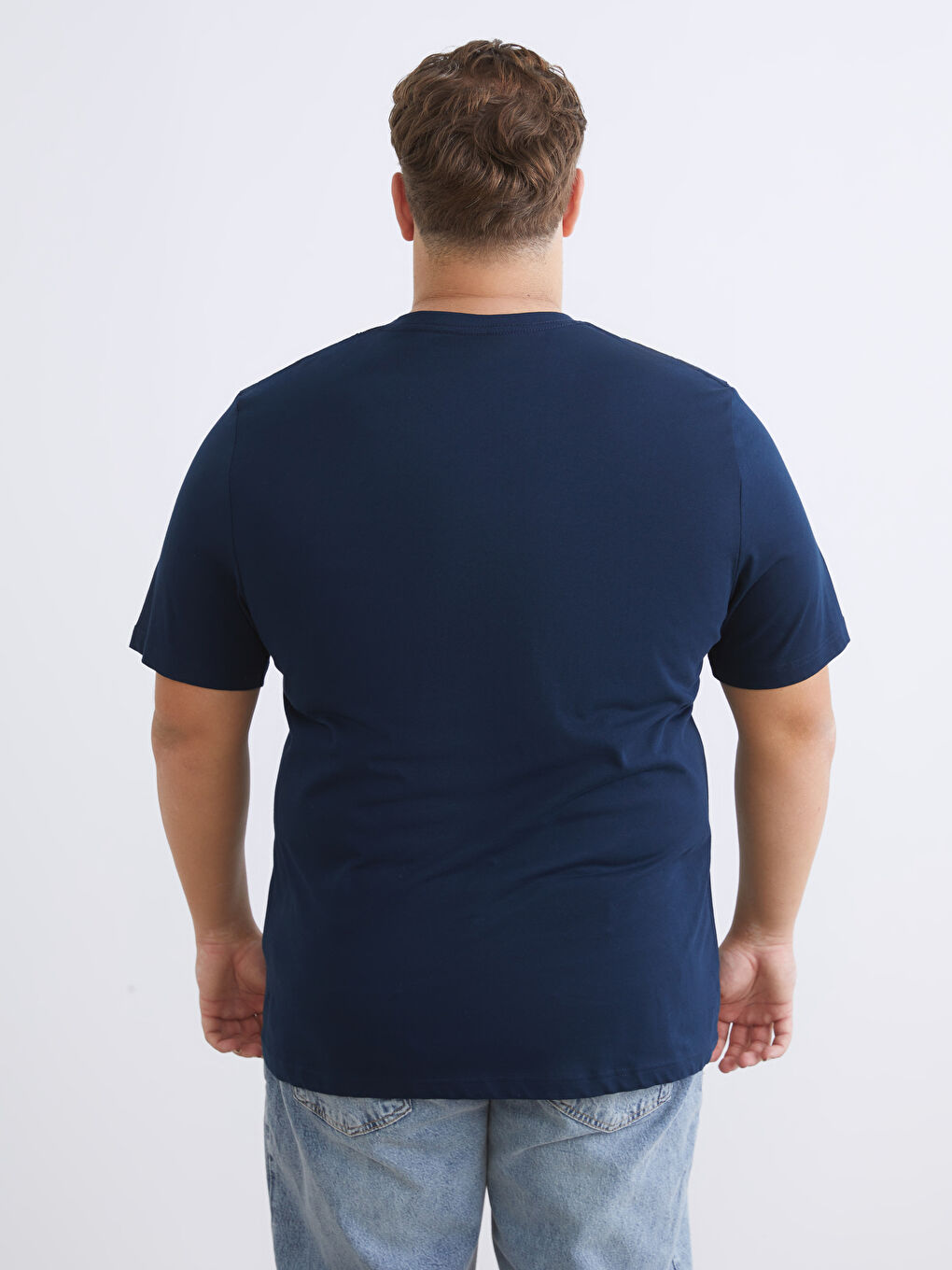 Siyah V Yaka Penye Erkek Tişört 3'lü Paket-8