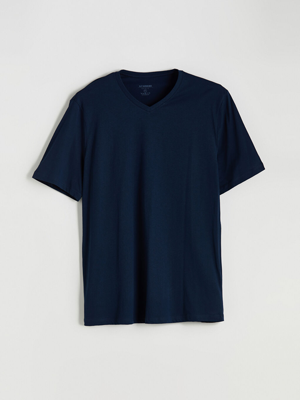 Siyah V Yaka Penye Erkek Tişört 3'lü Paket-14