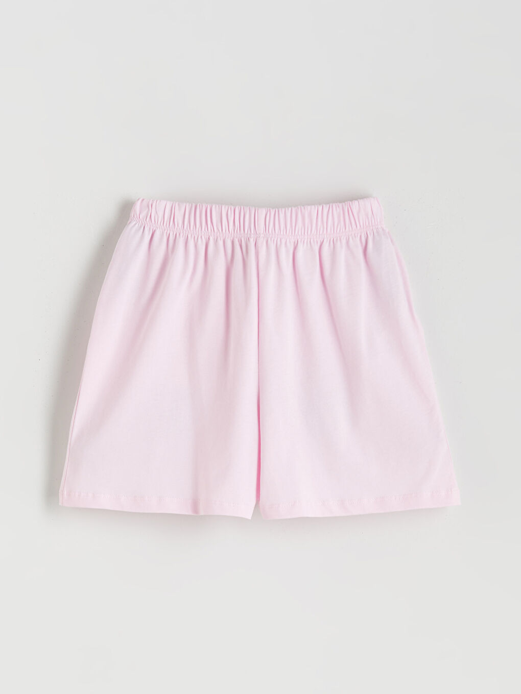 LCW Kids Crew Neck Girls' Shortie Pyjama Set -S5S910Z4-FDU