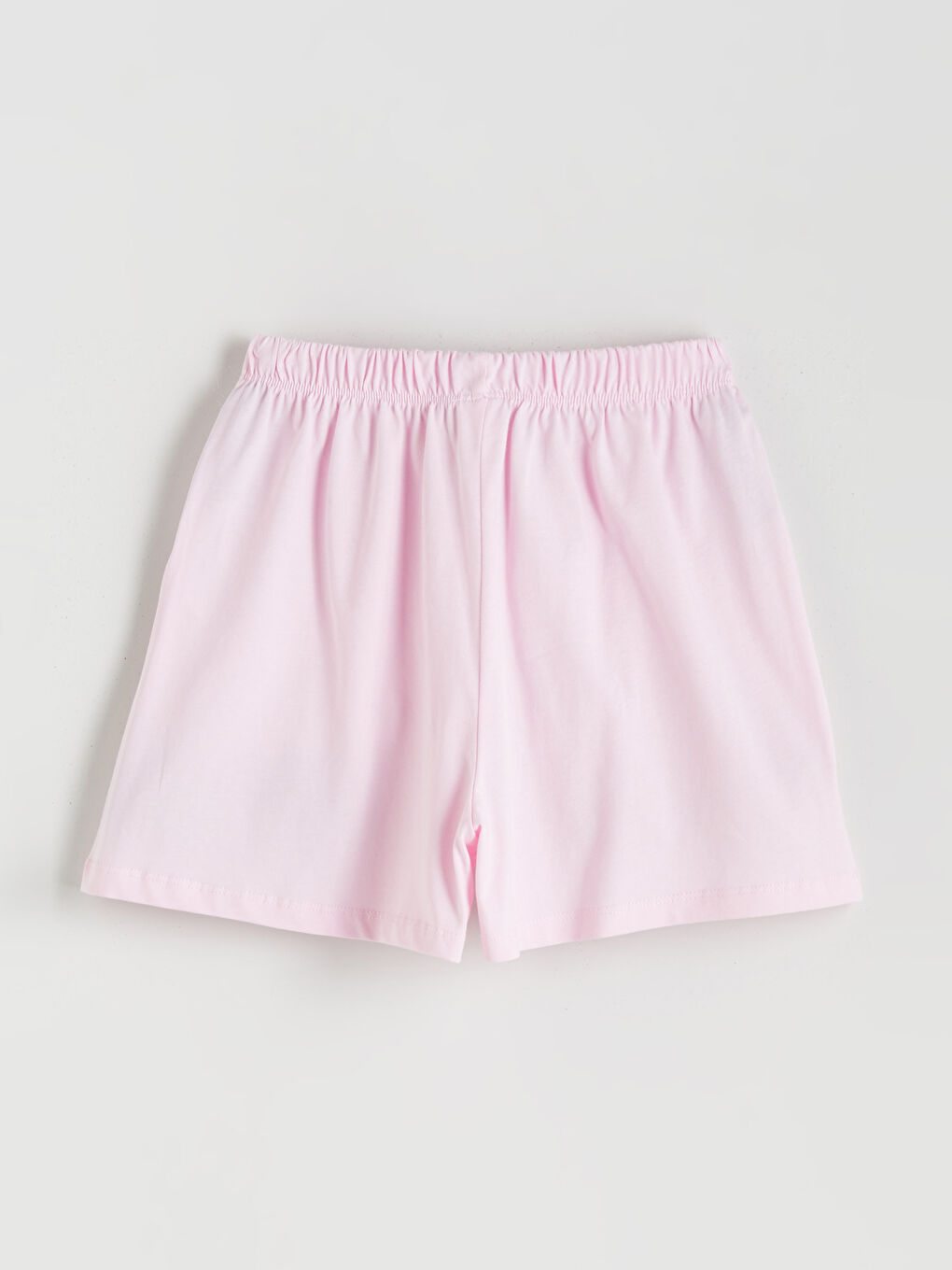 LCW Kids Crew Neck Girls' Shortie Pyjama Set -S5S910Z4-FDU