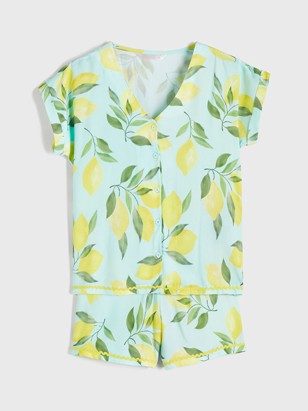 LCW DREAM Woman BLUE Shortie Pyjama Set -S5S911Z8-LQQ
