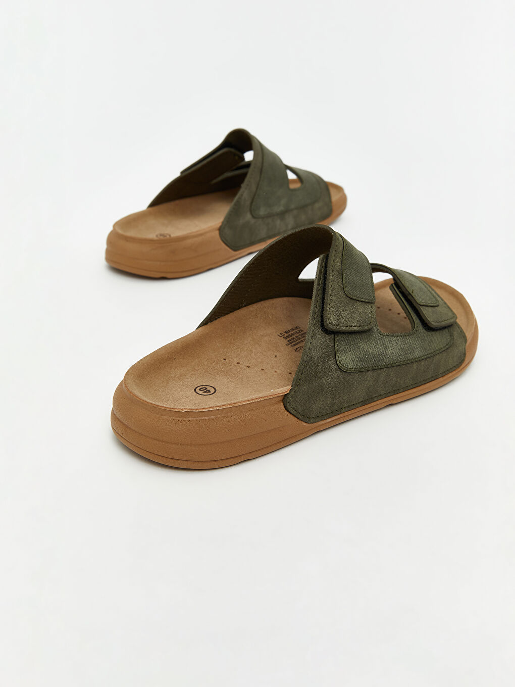 LCW STEPS Double-Strap Velcro Men's Slippers -S5S915Z8-10O