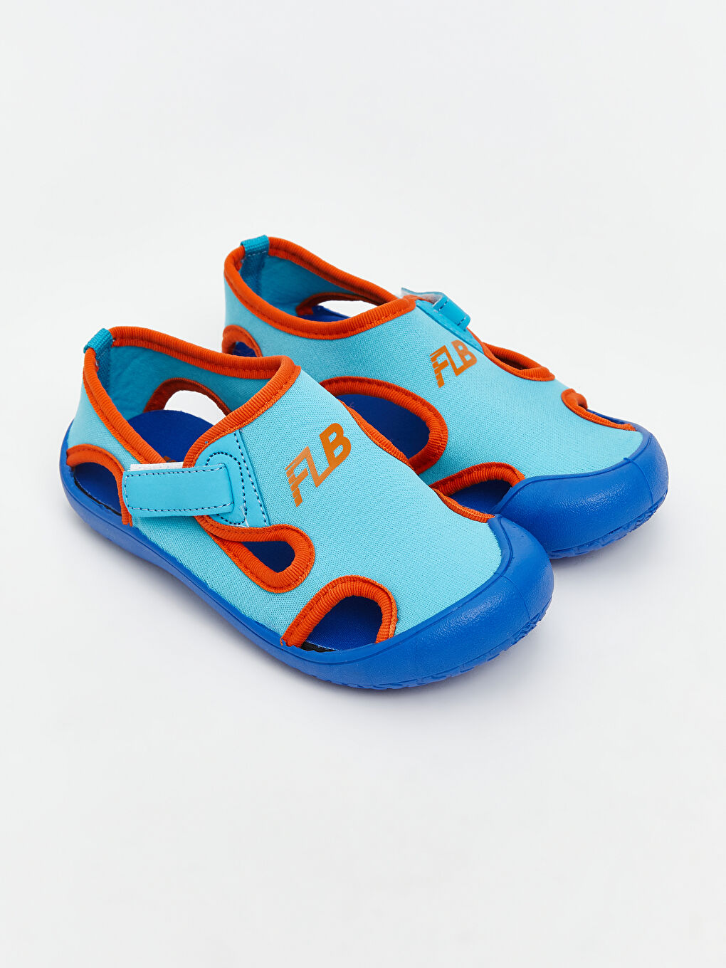 Turkuaz Cırt Cırtlı Erkek Bebek Sandalet