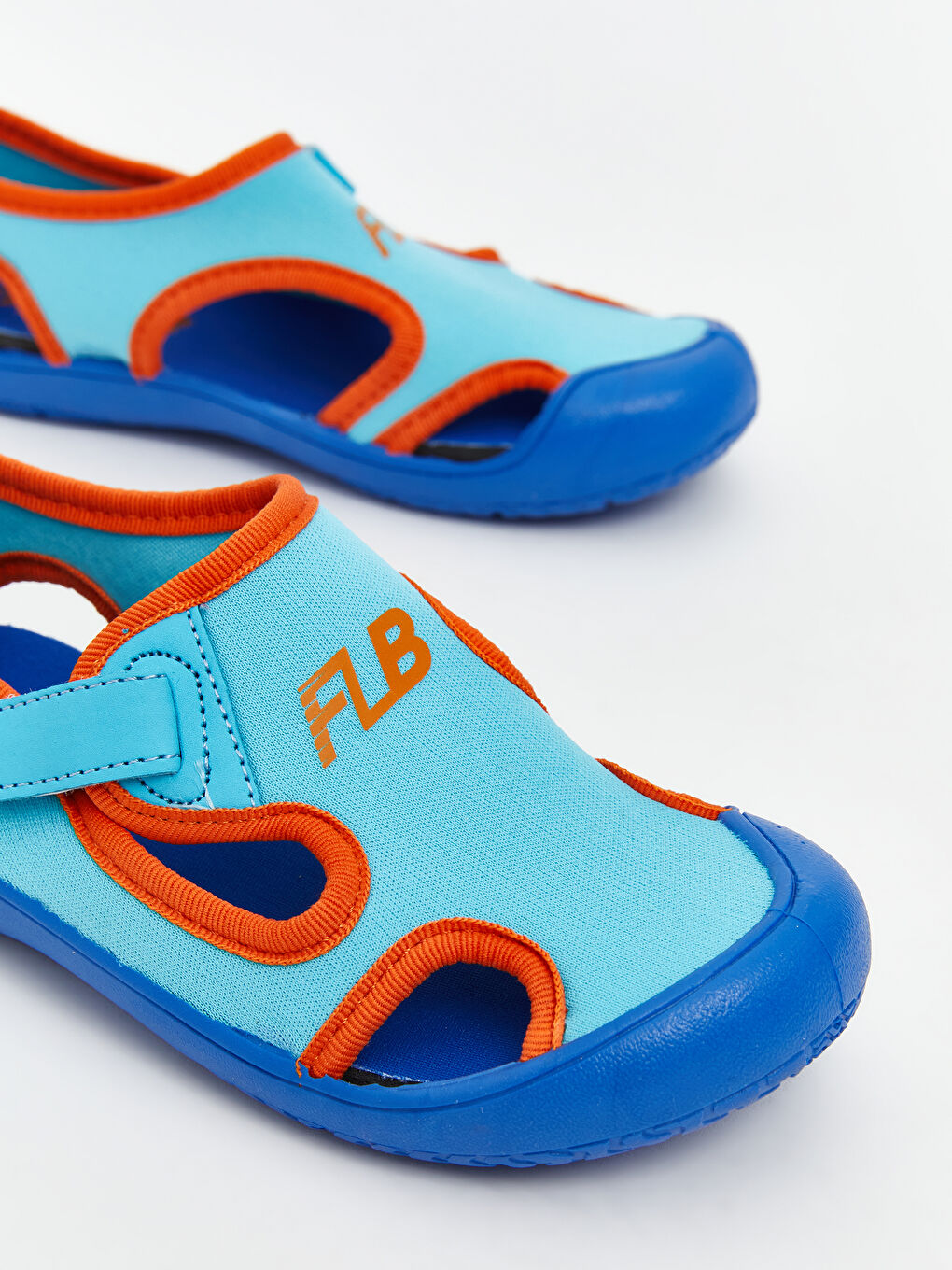 Turkuaz Cırt Cırtlı Erkek Bebek Sandalet-2