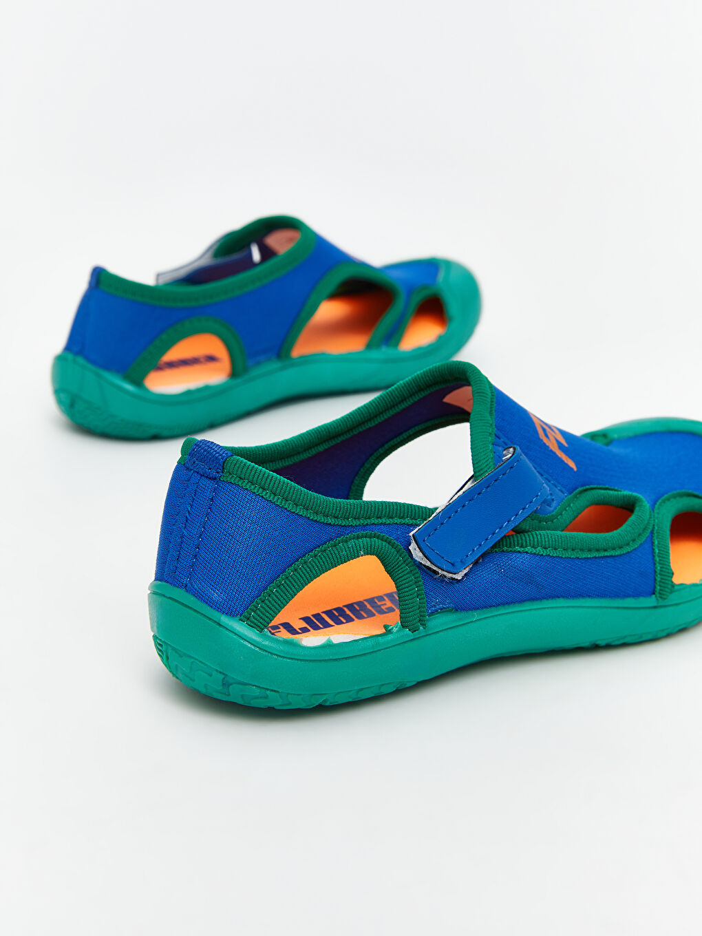 Mavi Cırt Cırtlı Erkek Bebek Sandalet-4