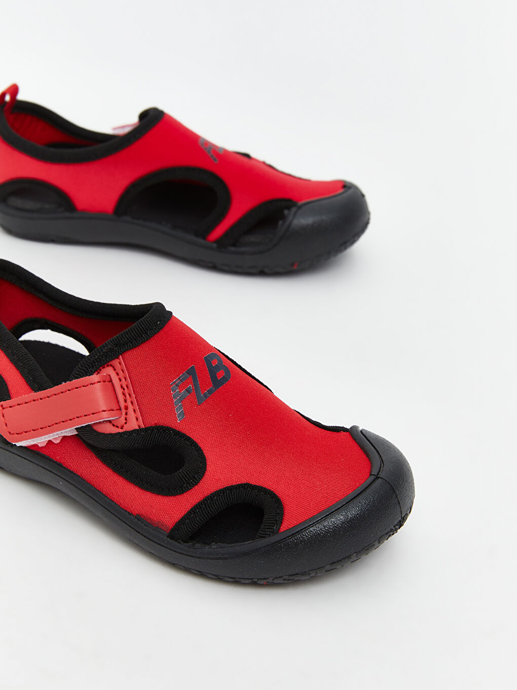 Kırmızı Cırt Cırtlı Erkek Bebek Sandalet-2