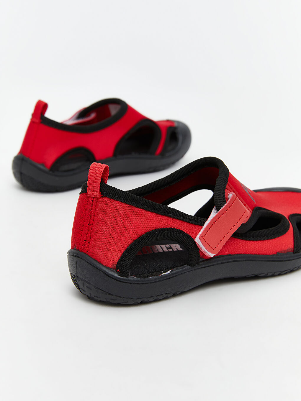 Kırmızı Cırt Cırtlı Erkek Bebek Sandalet-4