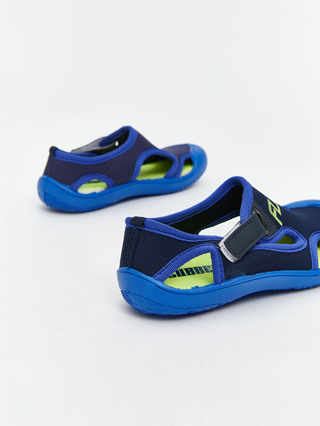 Lacivert Cırt Cırtlı Erkek Bebek Sandalet-4