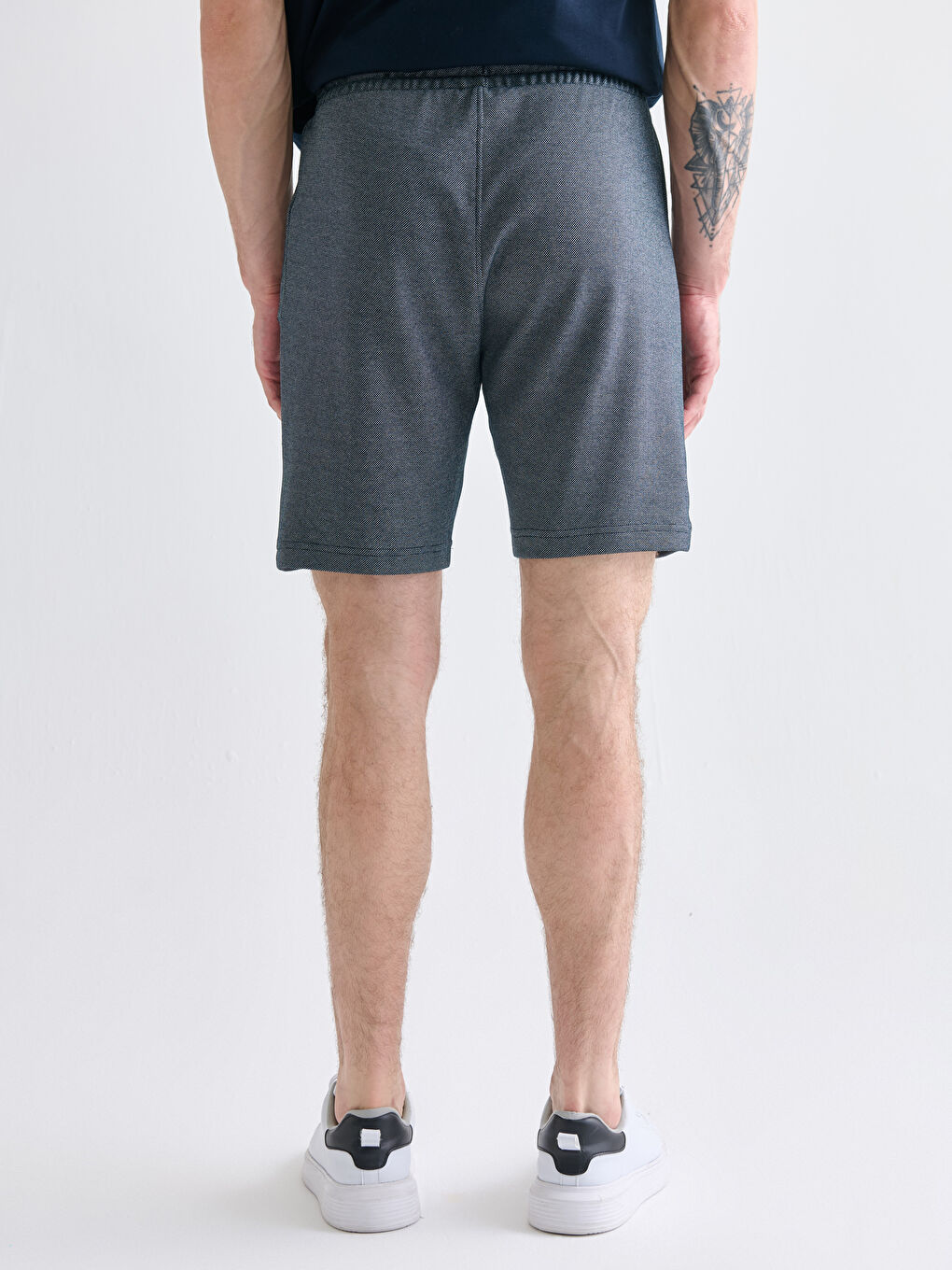 Lacivert Standart Kalıp Erkek Şort-3