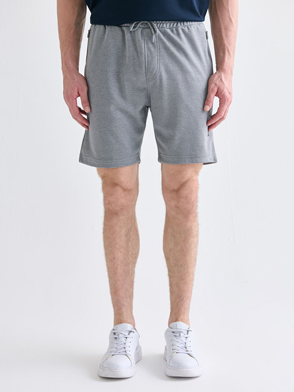 Gri Standart Kalıp Erkek Şort-1